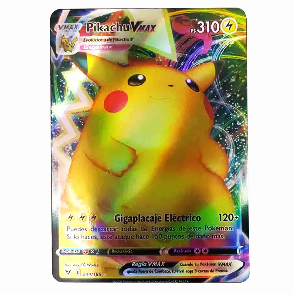 55 шт. испанские карты Pokemon VMAX Сияющий голографический тренажер Charizard Испания
