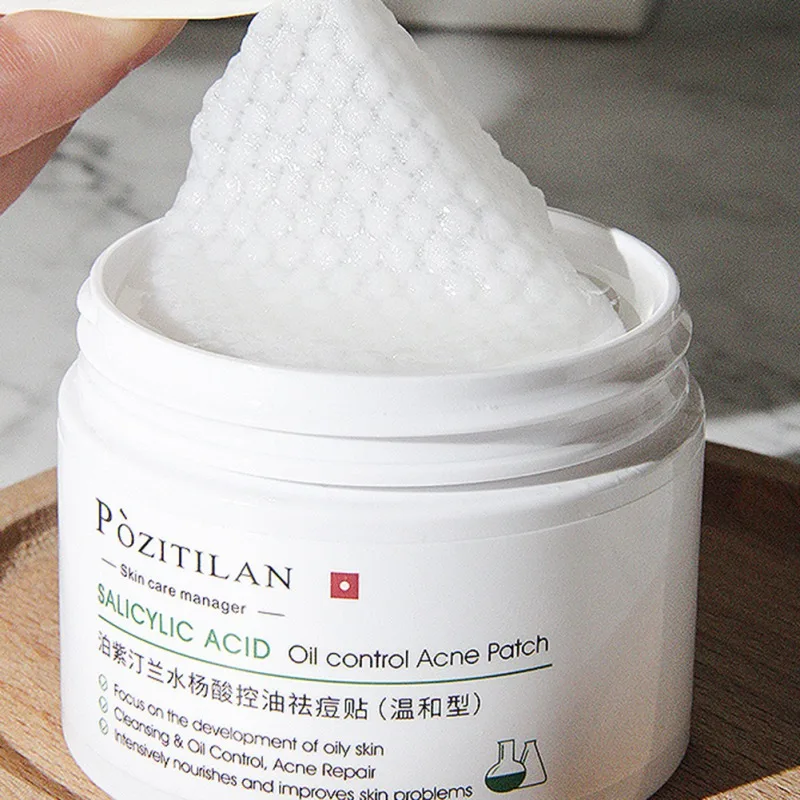 

55 Pcs/box Acne Treatment Pads With 0.5%/2% Salicylic Acid Cotton Patch Treatment Of Acne Skin Acne Remove Pimple Clear Pad