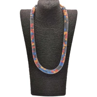 ukebay new multicolor design choker necklaces women luxury jewelry rubber pendant necklace bohemia sweater chain party jewellery