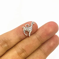 10pcs charms new new llama animal 16x13mm antique silver color pendant for jewelry making diy necklace jewelry accessories