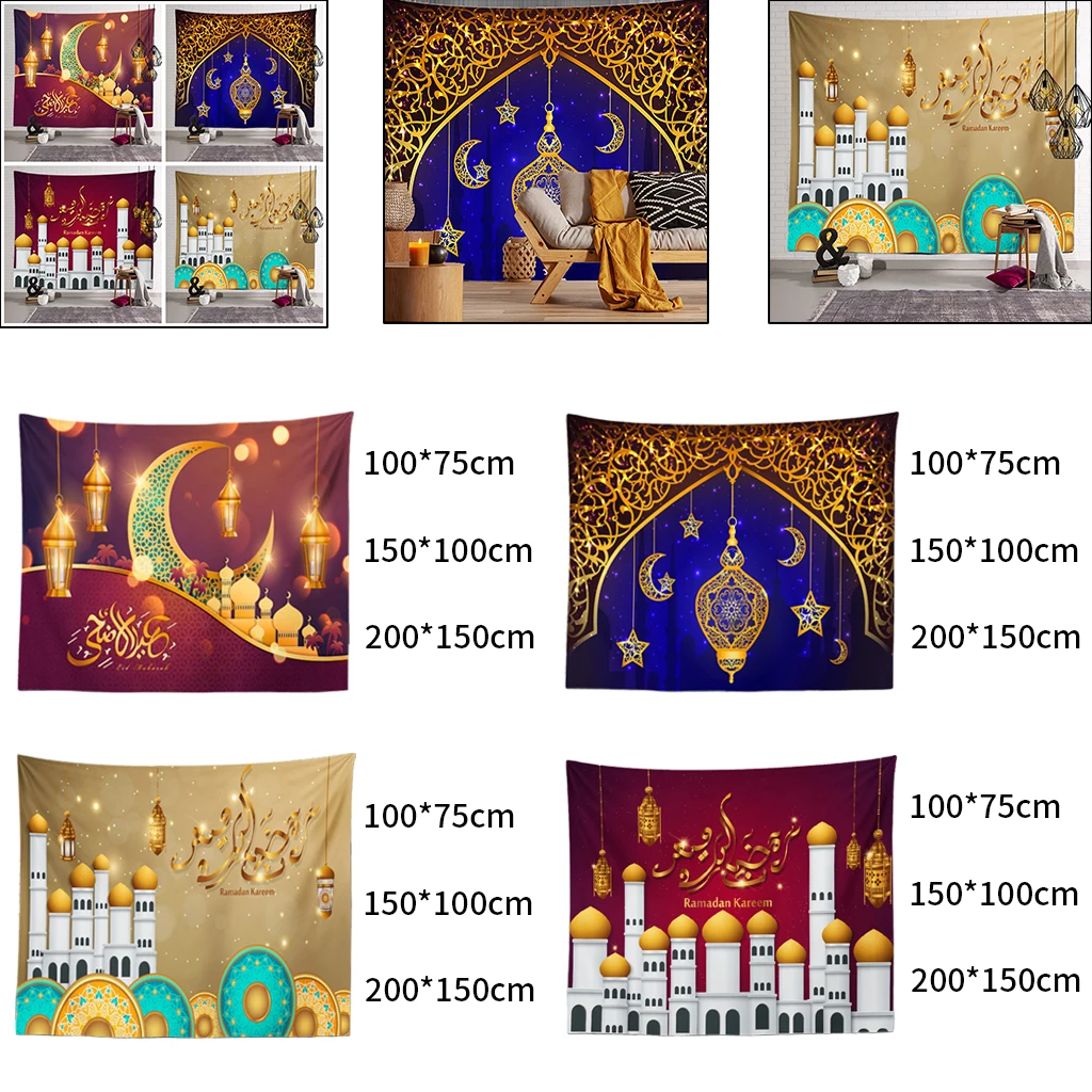 

Tapestry Eid Mubarak Wall ing Decoration Ornaments Dorm Living Room