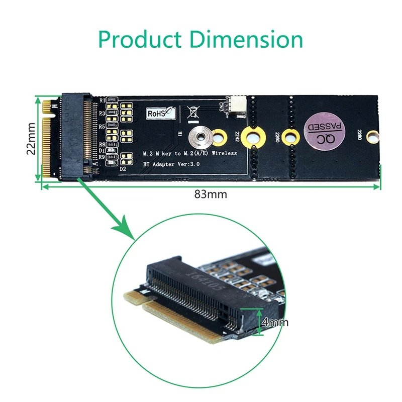 NGFF M.2 ключ a к ключ M SSD адаптер с поддержкой Usb сигнала Bluetooth M2 Ngff конвертер