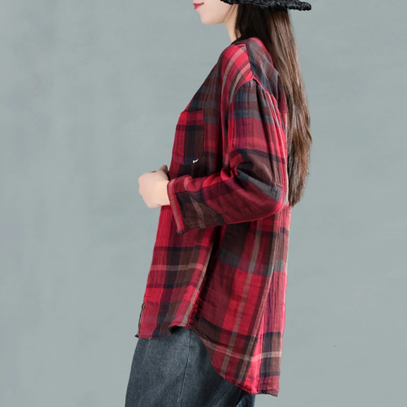 Женские Лоскутные Топы и блузки Max LuLu шифоновые рубашки в клетку стиле панк