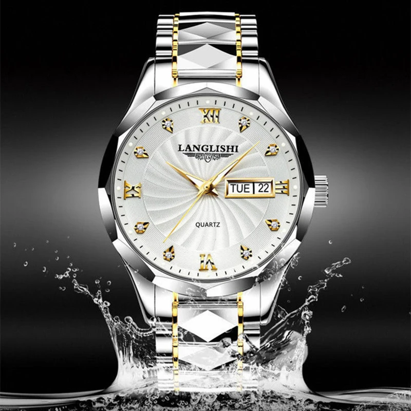 Free Dropping Role Watch Men Quartz Mens Watches Top Luxury Brand Watch Man Gold Stainless Steel Relogio Masculino Waterproof