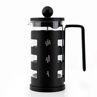 french press coffee maker stainless steel coffee presses 34oz8 cup black with 4 level filtration system borosilicate glass