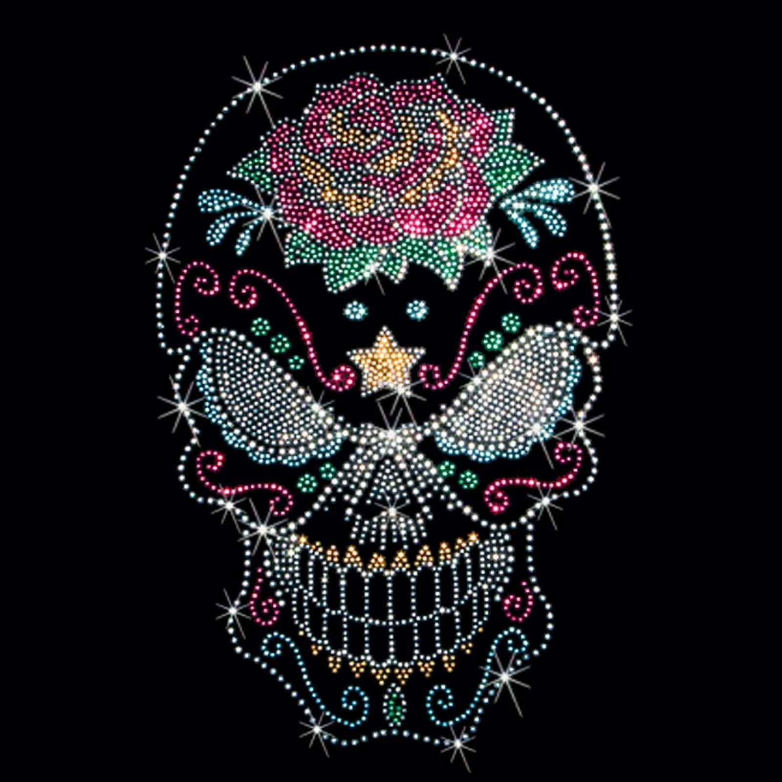 sugar skull t shirt mens
