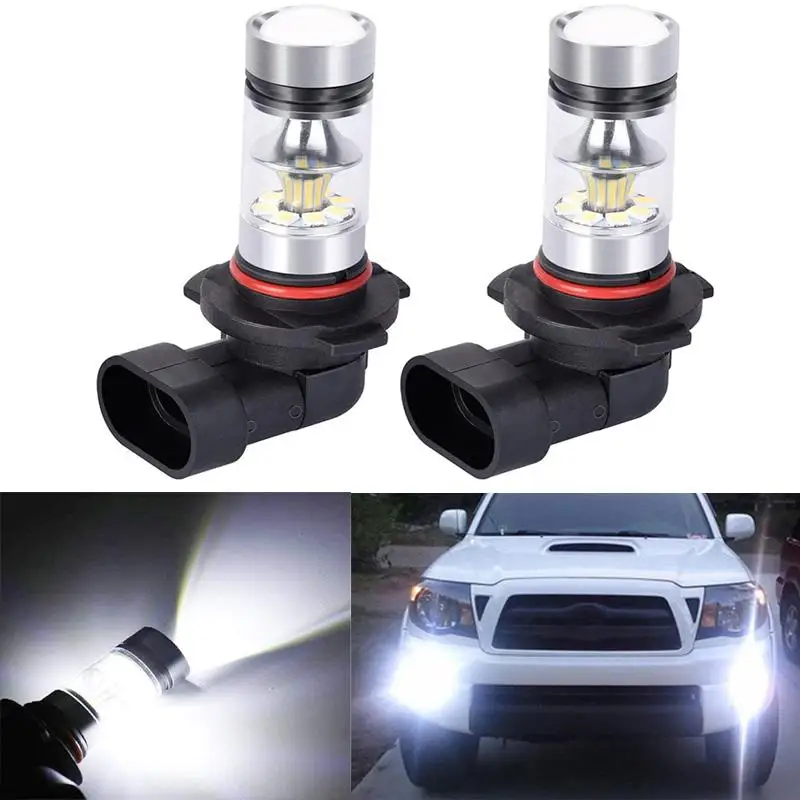 H10 9145 Fit For Ford F150 2002 2003 2004 2005 2006 2007 2008 2009 2010 2011 2012-2016 Fog Lights 6000K White 100W LED Bulbs
