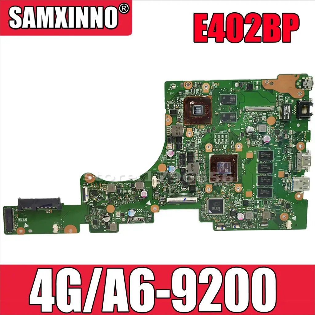 

Akemy E402BP материнская плата для ноутбука Asus E402BP E402B, материнская плата для ноутбука, Тест OK A6-9200, процессор 4 Гб RAM