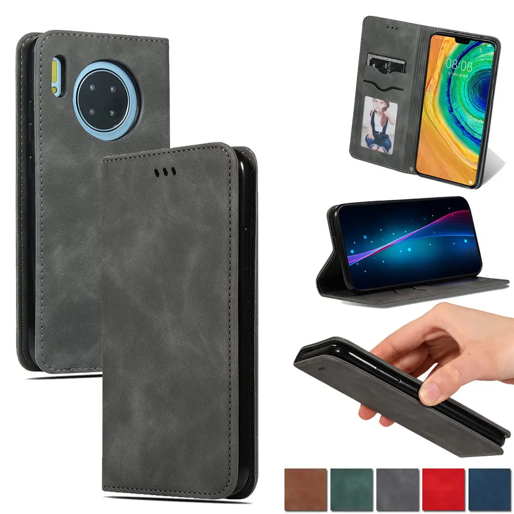 Роскошный кожаный чехол-книжка mate 30 pro для Huawei Mate Lite Pro чехол телефона с магнитным