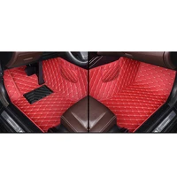custom leather car floor mats for honda accord crosstour odyssey pilot cr v s2000 hr v passport prelude civic auto carpets cover