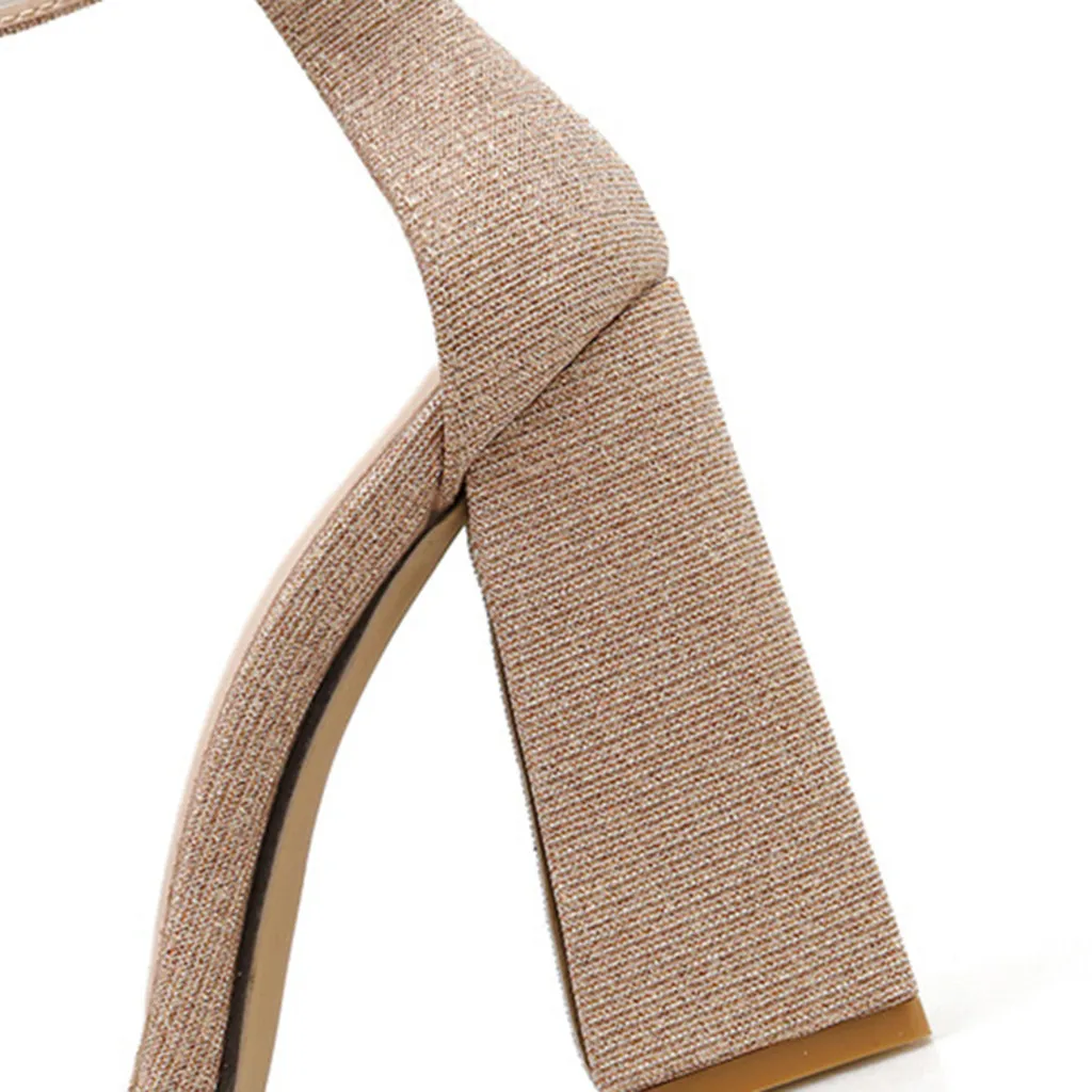 

Stripper Shoes For Women 2020 Luxury Buckle High Heels ladies sandals Stripper Heels Summer Shoes sandalias mujer Discount 12