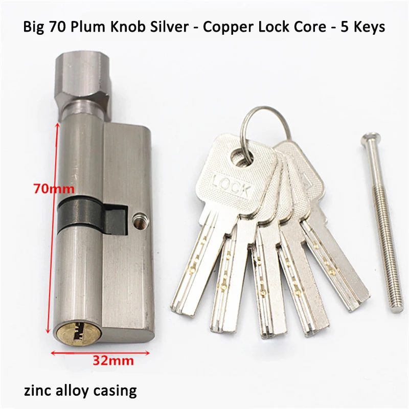 Медные металлические дверные замки запорные цилиндры безопасности более 70 мм 80