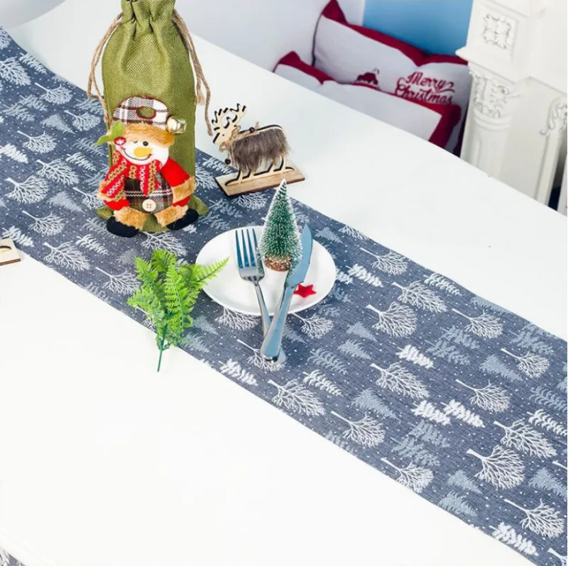 Рождественские скатерти с принтом для обеденного стола гобелен рождественские