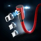 Магнитное зарядное устройство Micro USB C Type C кабели для Huawei P40 iPhone XR 11 магнитные кабели для быстрой зарядки магнитные кабели зарядный шнур для телефона