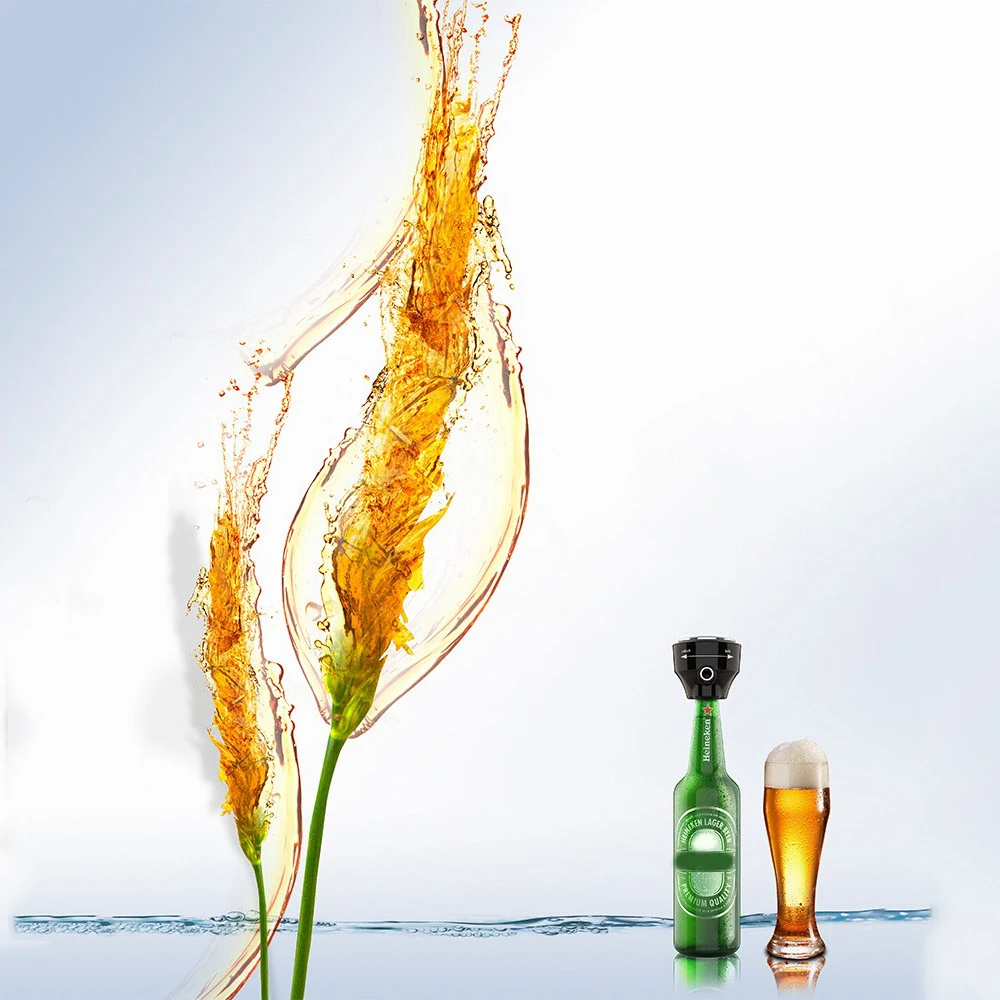 

Portable Beer Foaming Machine Foamer for Bottled and Canned Beer Cabinets, Easy To Use Two Conversion Heads