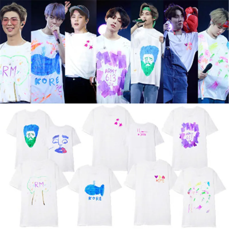 KPOP Корея звезда Jimin JIN SUGA Rap Monster J HOPE V JUNGKOOK 5th Muster Высококачественная летняя