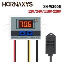 digital humidity controller xh w3005 12v 24v 220v humidistat hygrometer humidity control switch regulator humidity sensor
