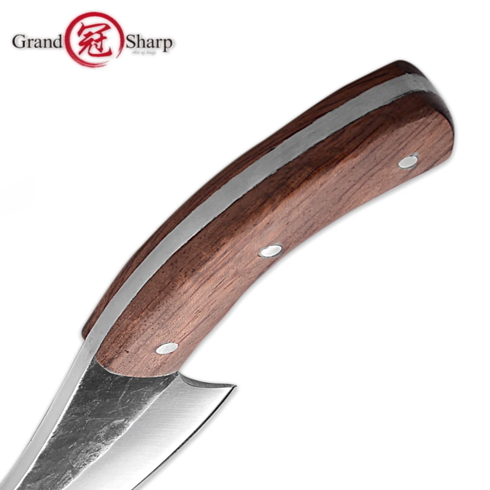 

Hunting Knife High carbon Steel Handmade fixed knife 58HRC Wooden handle Camping Tactical Survival EDC Rescue Outdoor Tools NEW