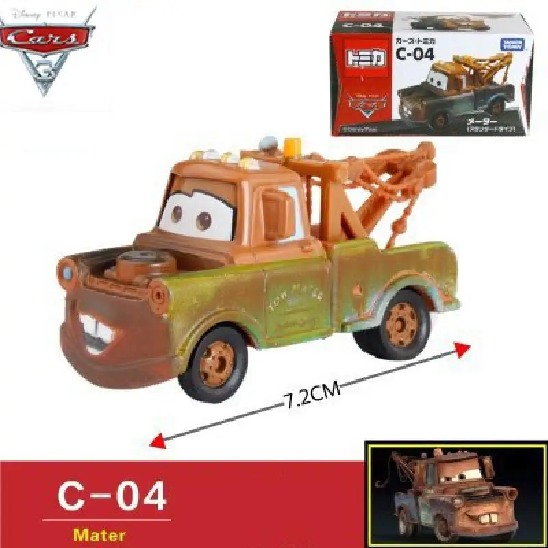 

Disney Pixar Cars 3 Mater Lightning Mcqueen Model Car Toy Metal Alloy Vehicle Collection Desktop Decor Holiday Gift For Children