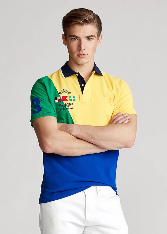 

Dropshipping 2021 New Polo Shirt Men Solid Casual Cotton Polo Big Horse Men Slim Fit Embroidery Short Sleeve Ralp Men's Polo