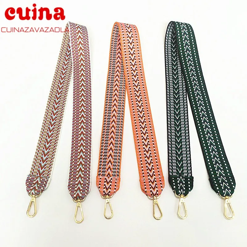 

New Nylon/cotton Bag Strap Women Colorful Straps For Crossbody Messenger Shoulder Bag Accessories Adjustable Bag Belts Straps