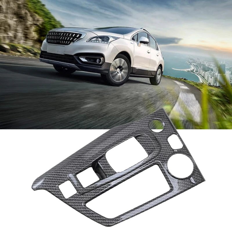 Для Peugeot 5008 3008 GT 2016 2017 2018 углеродного волокна панельная Накладка для коробки