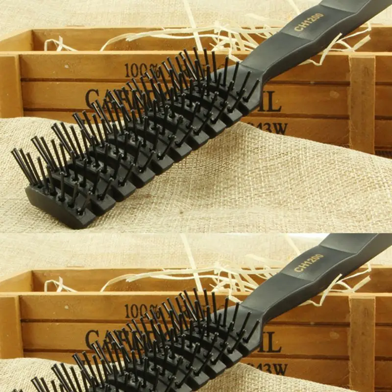 Мужская Антистатическая Расческа для ребер с девятью рядами профессиональная