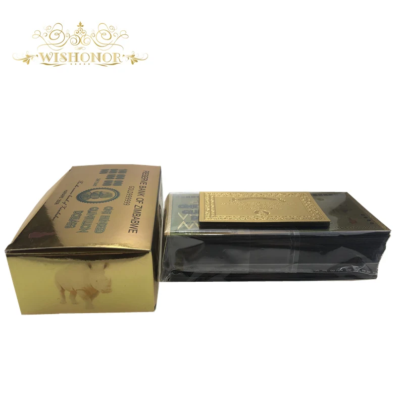 100 шт./кор. банкноты в виде банкнот из золота 24 карат Поддельные Банкноты быстрая