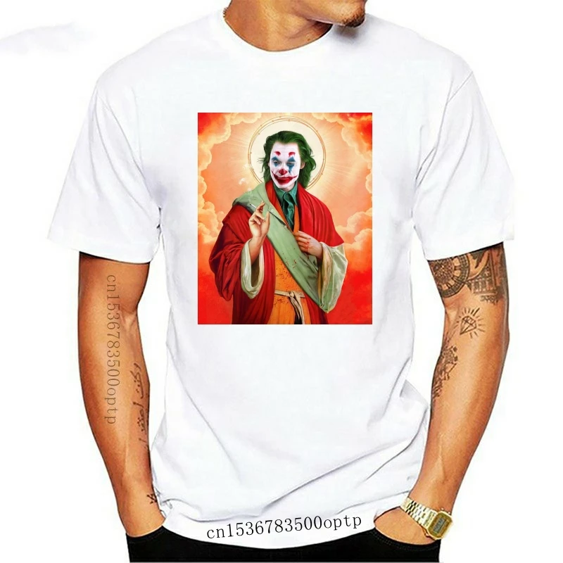 

Design Smoking Joker Savior Jesus Joaquin Phoenix Arthur Fleck Black T Shirt Men Women Novelty multi colors Tee Shirt