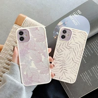 vintage leaves shockproof phone case for iphone 11 pro max x xr xs max 7 8 plus 13 pro 12 soft tpu back cover coque funda gift