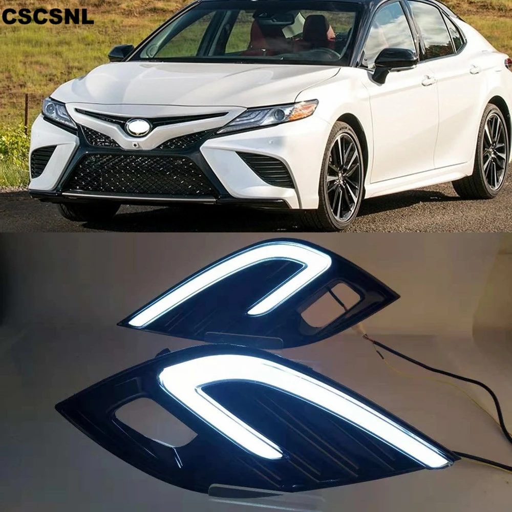 CSCSNL 2 шт. для Toyota Camry 2018 2019 XSE SE DRL светодиодный противотуманный фонарь Габаритные