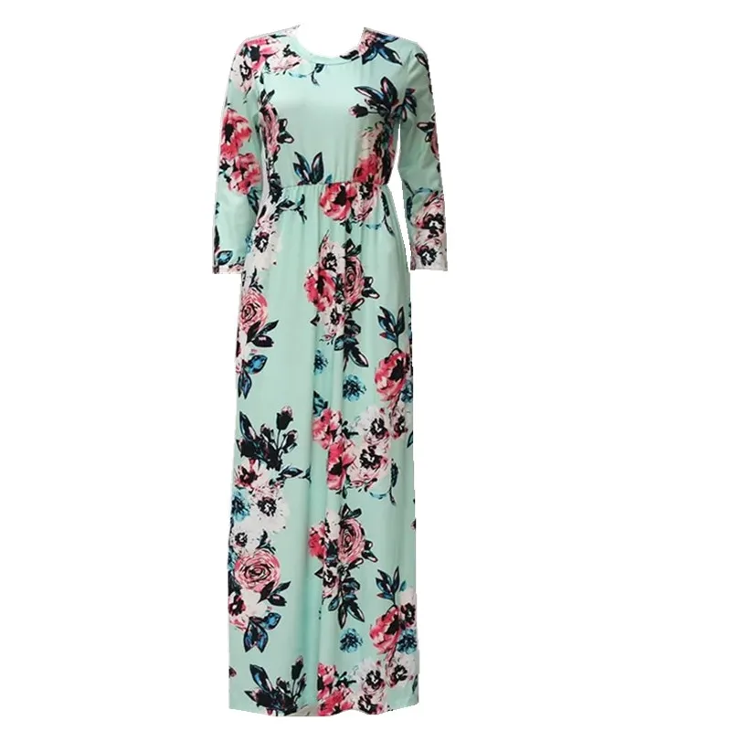 Пляжная одежда для матери и дочери длинное платье девочек мамы богемное с