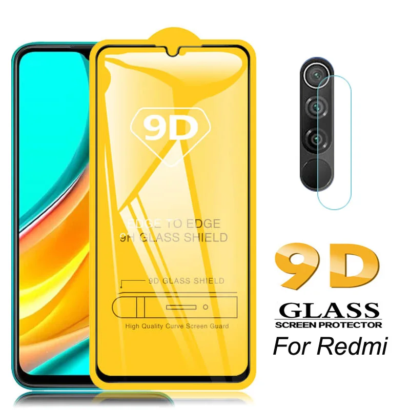 

Full Cover 9d Tempered Glass For Xiaomi redmi 9A 9 9C Screen Protector For Xiaomi redmi 9A 9A 9C 9 Camera Lens Glass Film