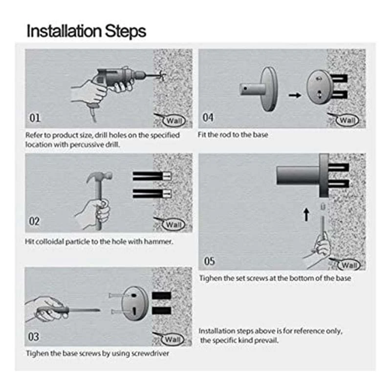 

Wall Mounted Swing Towel Bar - Stainless Steel Bath Towel Rod 2-Arm, Bathroom/Kitchen Swivel Towel Rack Hanger Holder