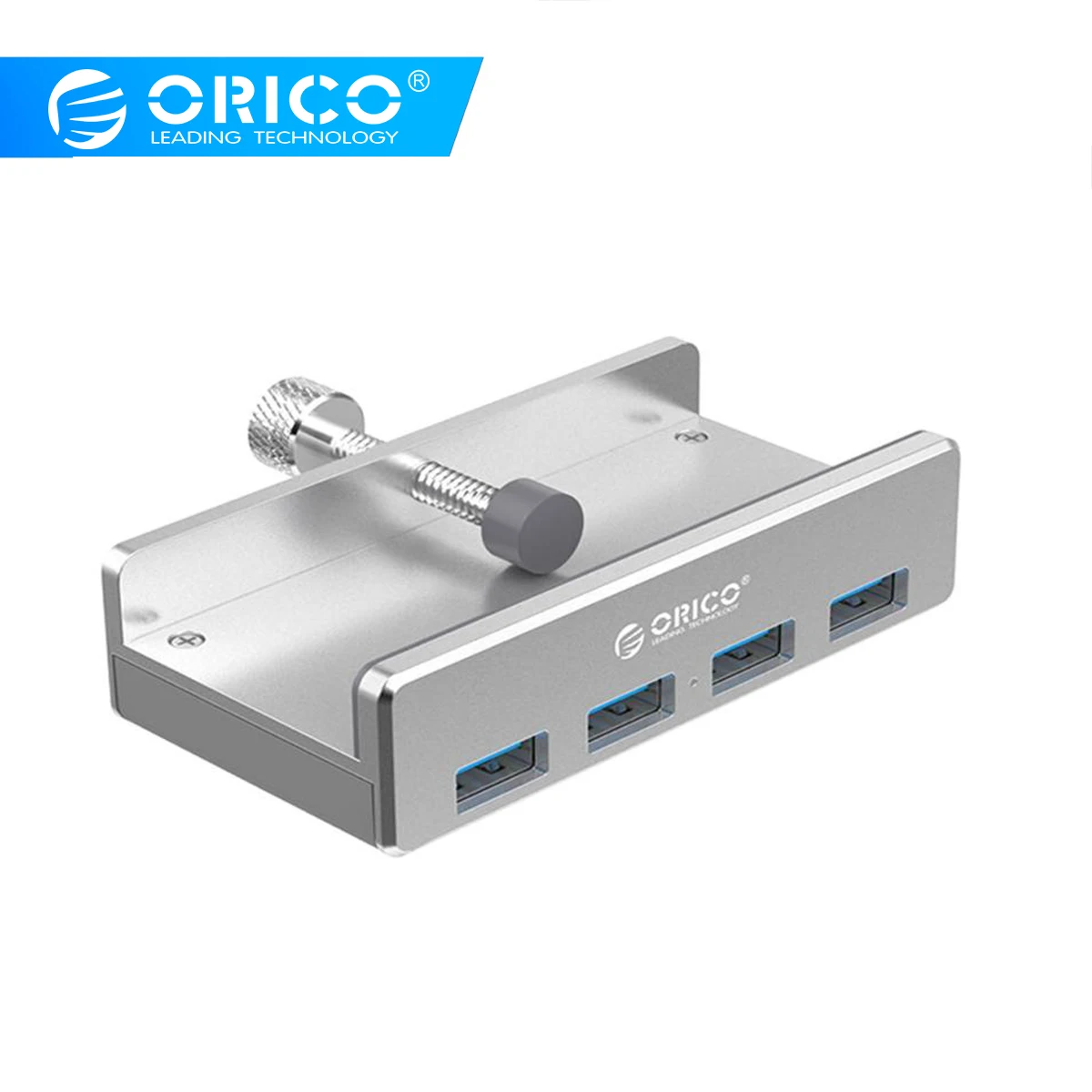 Алюминиевый Концентратор ORICO с 4 портами USB 3 0 зажимом для настольного ноутбука