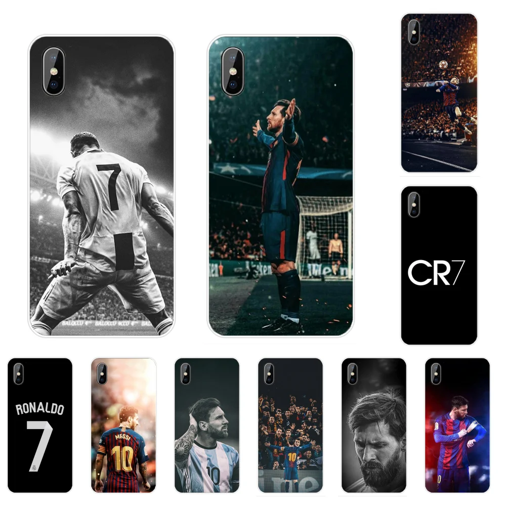 Чехол для телефона Ronaldo Messi football чехол iPhone 5 5S SE 5C 6 6S 7 8 plus X XS XR 11 PRO MAX|Чехлы-накладки|
