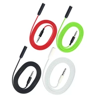 1m 3 5mm male to female extension cable 4 pole soft tpe 2mm diameter for computer earphone tablet headphone extend