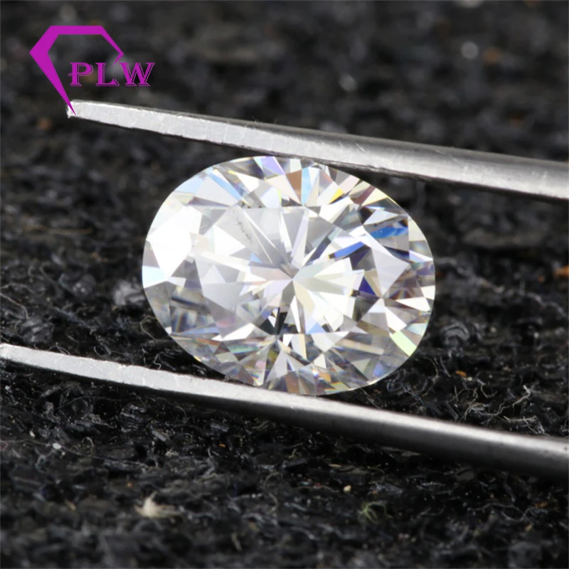 Wholesales Price Ice Crushed Oval 1 Carat 5*7 mm D Color Moissanite Test Positive Gemstone For Bracelet Ring Chain Earring | Украшения и