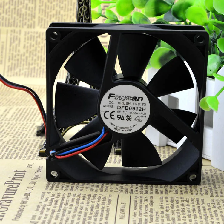 Новый DFB0912H 12V 0.30A 9CM 9025 90*90*25 защита двигателя охлаждение|Вентиляторы и наборы| |