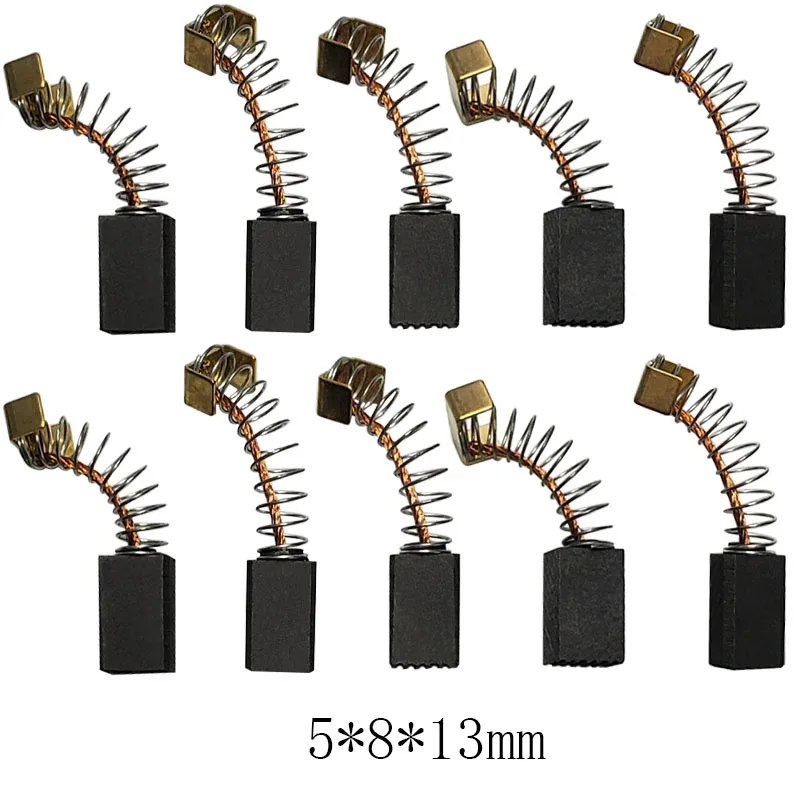 10 шт. угольные щётки а также смазывайте механизм 5x8x13mm Мощность инструменты