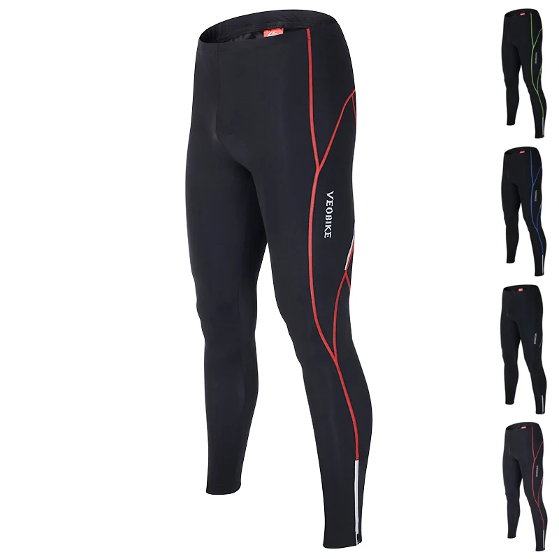 

3D Gel Padded Quick Dry Cycling Long Pants Autumn Bicycle Clothing Mtb Bike Trousers Running Fitness Compression Tights For Men