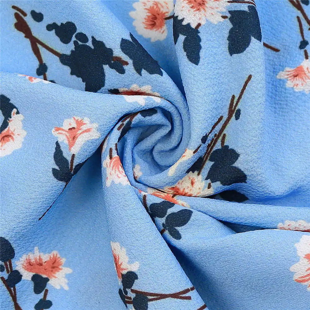 

Women's ruffled V-neck printed slim dress floral sexy skirt