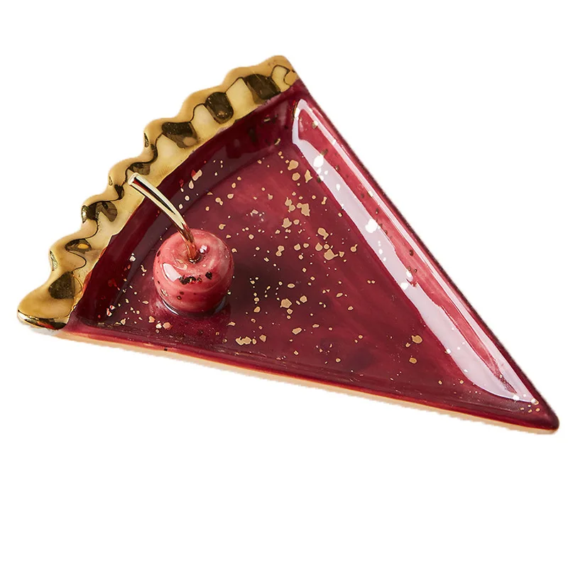 Керамическая тарелка для хранения ювелирных изделий в скандинавском стиле арбуз