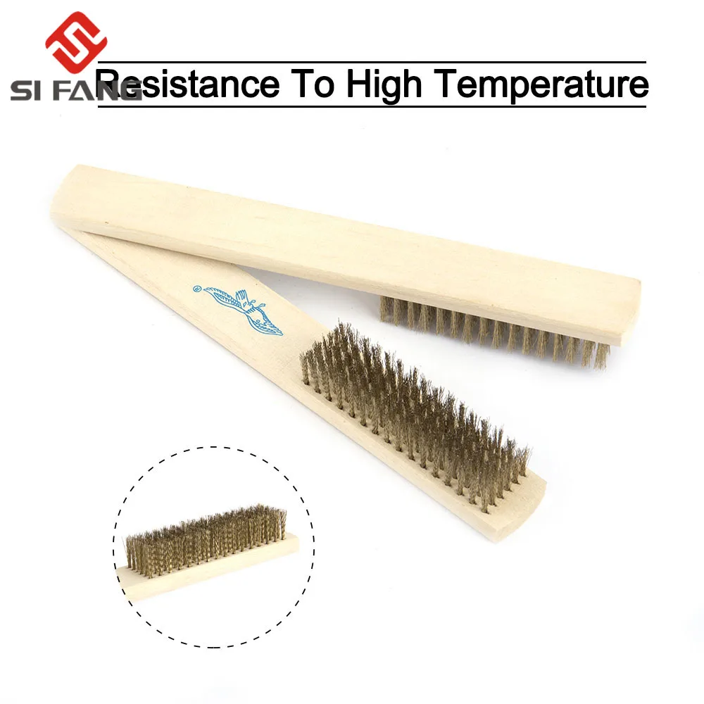 3 шт. латунь/сталь/нержавеющая сталь проволочная щетка для очистки металла