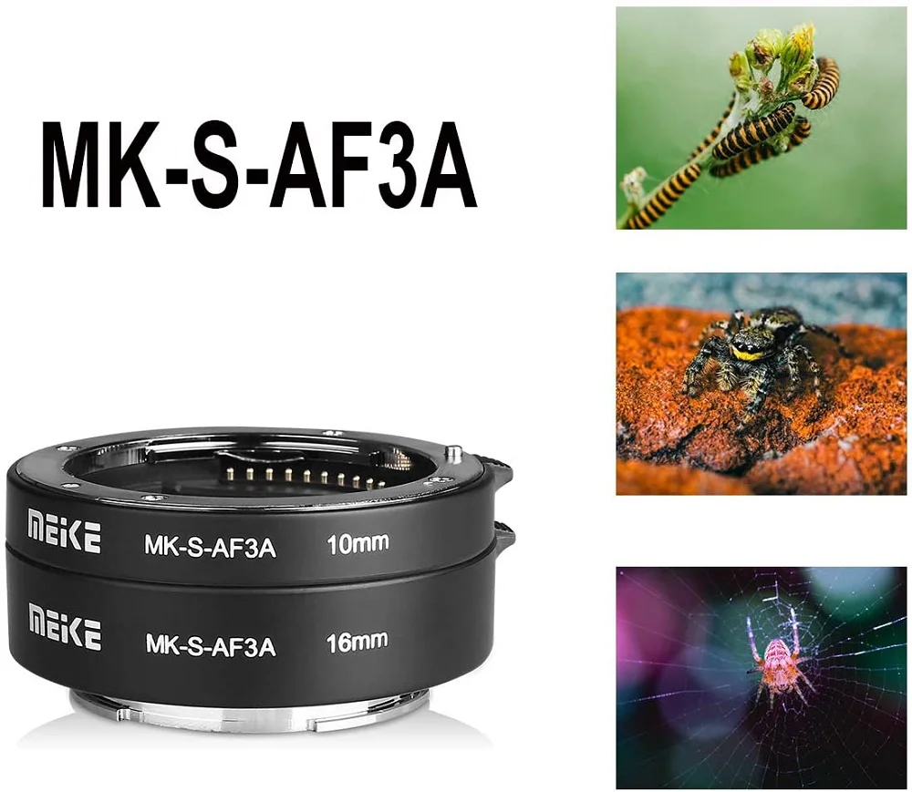 Meike Удлинительное макрокольцо для автоматического кольцо 10 мм 16 Sony E / EF крепление