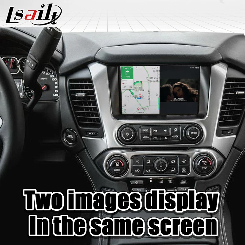 Видеоинтерфейс Lsailt CarPlay и Android для Chevrolet Suburban 2014-2018 MyLink с GPS-навигацией Netflix YouTube Tahoe |
