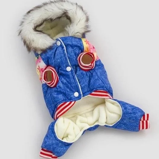 

HOT Pet Dog Clothes Coat Winter Warm Outerwear Thicken Dog Costume Clothing Wadded Jacket Pet Cat Products Clothes For Dog Puppy