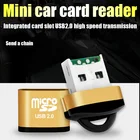 USB Micro SDTF Card Reader USB 2,0 мини мобильный телефон устройство чтения карт памяти высокой Скорость USB адаптер для ноутбуков