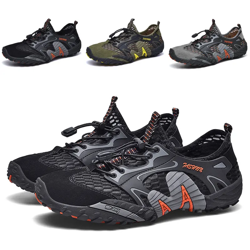 Water Lightweight Barefoot Waterproof Trekking Outdoor Climbing Elastic Man Hiking Shoes Quick Dry Breathable Sneakers Trekking