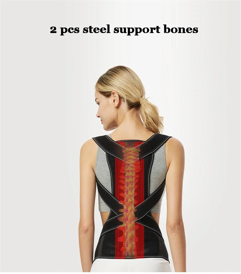 Корректор осанки сколиоз спины корсет для позвоночника пояс терапии плеч